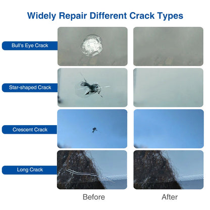 Automotive Glass Nano Repair Fluid Car Windshield Resin Crack Tool Kit Universal Car Windscreen Glass Scratch Crack Restore