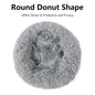 50-100cm Calming Donut Bed For Dog and Cat，Super Soft Plush Pet Cat Beds, Cute Fluffy Round Pet Bed Non-Slip Washable