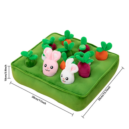 Interactive Dog Toys Vegetable Carrot Plush Toy For Dogs Cats Snuffle Mat Durable Chew Teething And Training Toy Pet Supplies