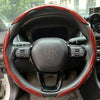 3PCS Laser Carbon Fiber Silicone Car Round Steering Wheel Cover Fiber Leather Wheel Booster Auto Cover Non-Slip Universal parts