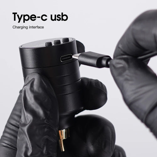 Dragonhawk Wireless Tattoo Gun Kit Cordless Rotary Tattoo Pen Machine Kit Pro Tattoo Needles Cartridges Set Black Tattoo Inks