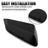 1Pair Glossy Black Car Side Rear View Mirror Cover Caps for Chevy Equinox Terrain GMC Terrain 2018 2019 2020 2021 2022 2023