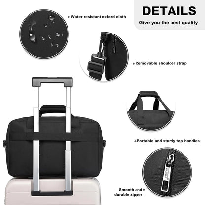 Kono Cabin Bag 40x20x25 for Ryanair Underseat Carry On Hand Luggage Bag Travel Duffel 20L