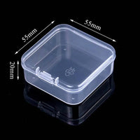 Mini Boxes Rectangle Plastic Storage Box Practical Frosted Translucent Toolbox Bead Jewelry Case Display Organizer Container
