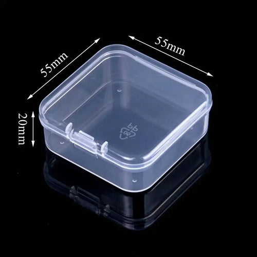Mini Boxes Rectangle Plastic Storage Box Practical Frosted Translucent Toolbox Bead Jewelry Case Display Organizer Container