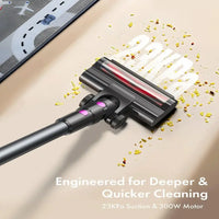 Homeika Cordless Vacuum Cleaner,23KPa 48mins Powerful Suction Vacuum LED Display,Lightweight Stick for HardFloor/Carpet/Pet Hair