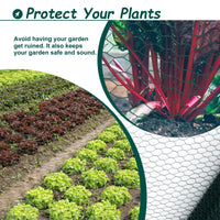 Large Galvanized Hexagonal Chicken Wire - Anti-Rust Poultry Netting for Garden, 60M Wire Fencing for Chicken Coop