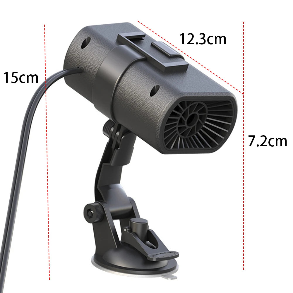 12V 200W Car Heater Demister Universal Frost Snow Mist Removal Machine Window Windshield Defrosting Heater for Vehicles Accessor