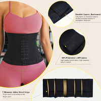 Waist Trainer for Women Underbust Waist Cincher Corset Tummy Control Sport Girdle Hourglass Body Shaper