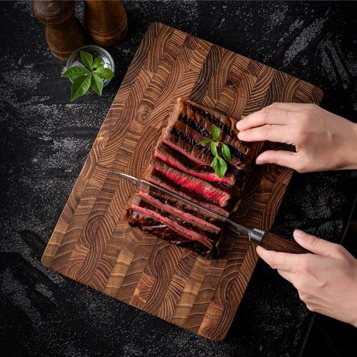 Large Size,High Quality Teak Wood Cutting Board:16.5*11.8 Inch/13.3*9.5 Inch,1 Inch Thick，Suitable For Christmas，Halloween