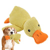 The Mellow Dog Calming Duck Cute No Stuffing Duck with Soft Squeaker Wild GooseChew Toy Cleaning Teeth