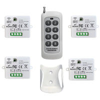 Mini Wireless Smart Light Switch with Remote Control 1000M Distance 433 Mhz RF Relay Receiver 220V Switch for Home Led Lamp Fan