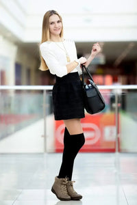 6 Pairs Over Knee Thigh Socks Knee-High Warm Stocking Women Boot Sock Leg Warmer High Socks for Daily Wear, Cosplay