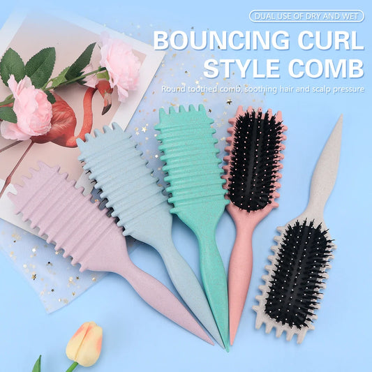 Curly Hair Hairdressing Comb Women Detangling Combs Professional Hair Straightening Scalp Massager Combs Candy Brush Tools