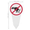Garden Dog No Peeing Pooping Signs outdoor park dog poop warning sign Maintain a clean and pleasant environment supplies
