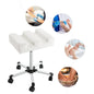 Modern Pedicure Stool for Beauty Salons and Spas with Adjustable Height, Anti-Slip Knob, and Easy-Move Wheels for Convenient