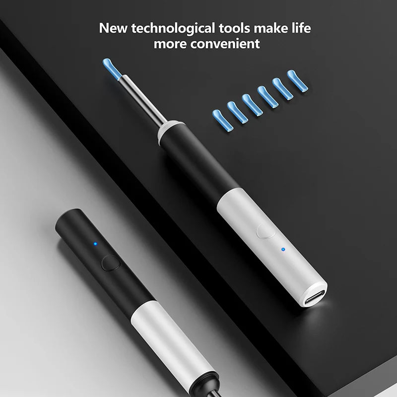 Ear Wax Removal Wireless Intelligent Visual Ear Picker 1080P 3.9MM HD Otoscope with 6 LED Ear Cleaner for iOS & Android