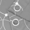 4PCSBlackout Curtains Grommet Thermal Insulated Room Darkening  With Circle And Dots Foil Printed For Bedroom