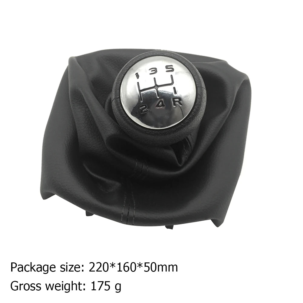 For Peugeot 307 207 206 Citroen C3-C5 5-Speed Gear Shift Knob With Collars Gear Shift Lever Dust Anti-dust Cover Interior Parts