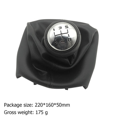 For Peugeot 307 207 206 Citroen C3-C5 5-Speed Gear Shift Knob With Collars Gear Shift Lever Dust Anti-dust Cover Interior Parts