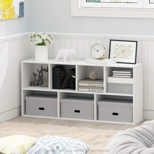 Luder Bookcase / Book / Storage , 7-Cube, White триммеры для травы