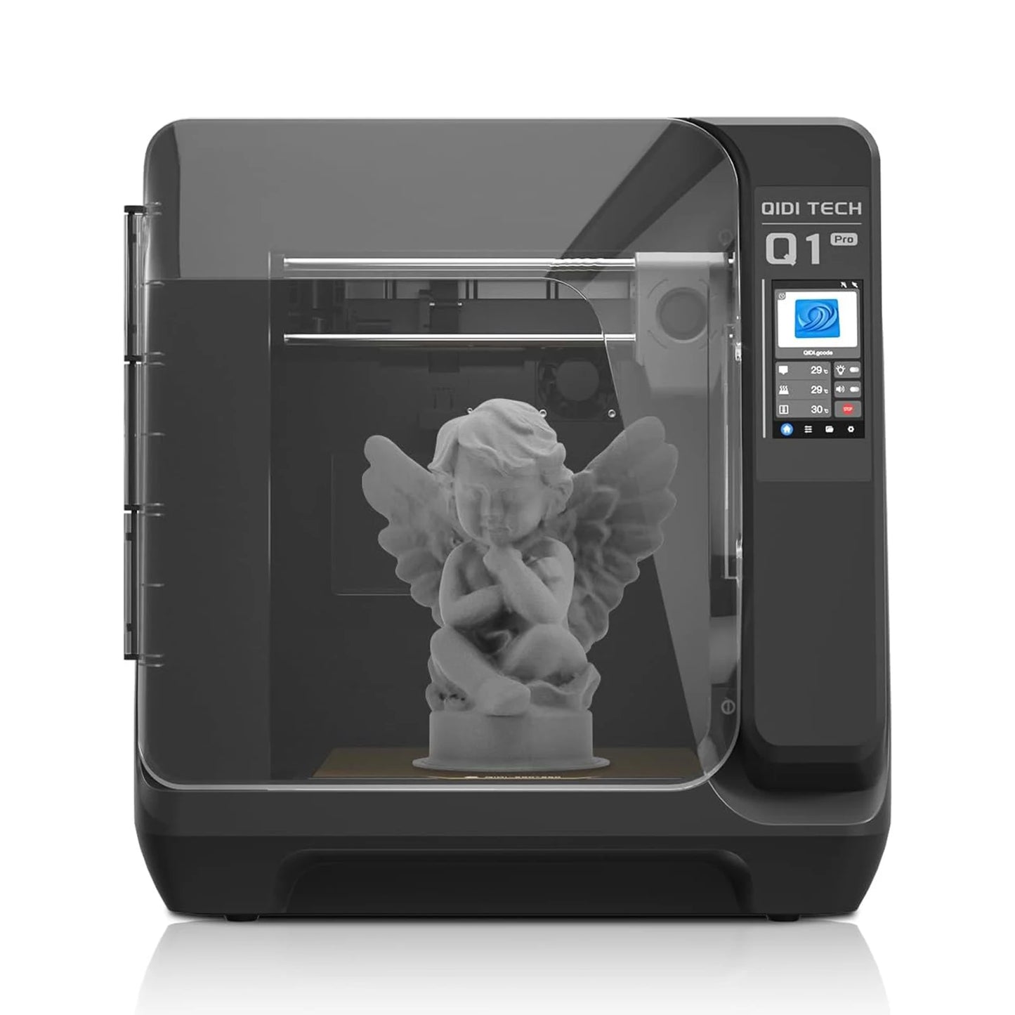 QIDI Q1 Pro 3D Printer with Camera 600mm/s Fully Auto Leveling 60℃ Chamber Heat CoreXY Structure Printing Size 9.65"x9.65"x9.45"