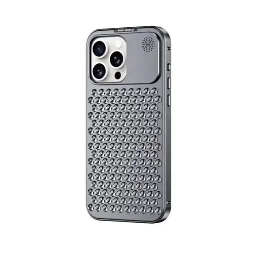 Aromatherapy Aluminum Metal Case For iPhone 15 Plus 14 13 12 Pro Max Heat Dissipation Full Shockproof Auto Popup Fragrance Cover