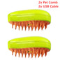 3 In 1 Cat Steamy Brush Dog Grooming Comb Self Cleaning Steam Cat Brush for Massage Dog Cat Hair Remover Comb Pet Grooming Brush