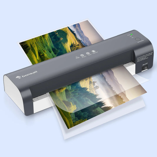 BONSAII 13" Laminator for A3, Never Jam, Smart Temp, Long-Lasting Preservation, Ideal for Home/Office/Classroom