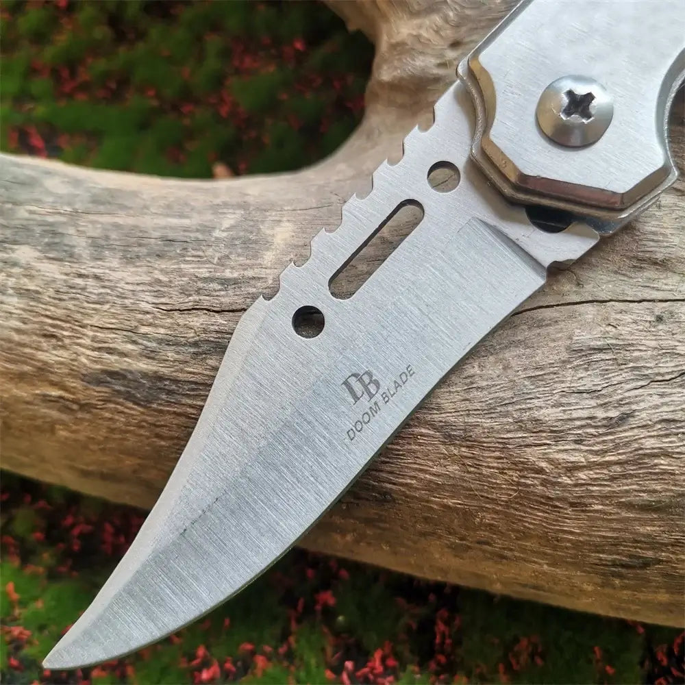 Compact Swiss Knife with Steel Blade and Wooden Handle – 20CM Full Length EzBuyCo
