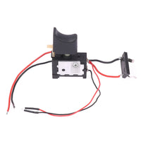 DC7.2-24V Electric Drill Switch Cordless Drill Speed Control Button Trigger Switch With Small Light Power Tool Parts