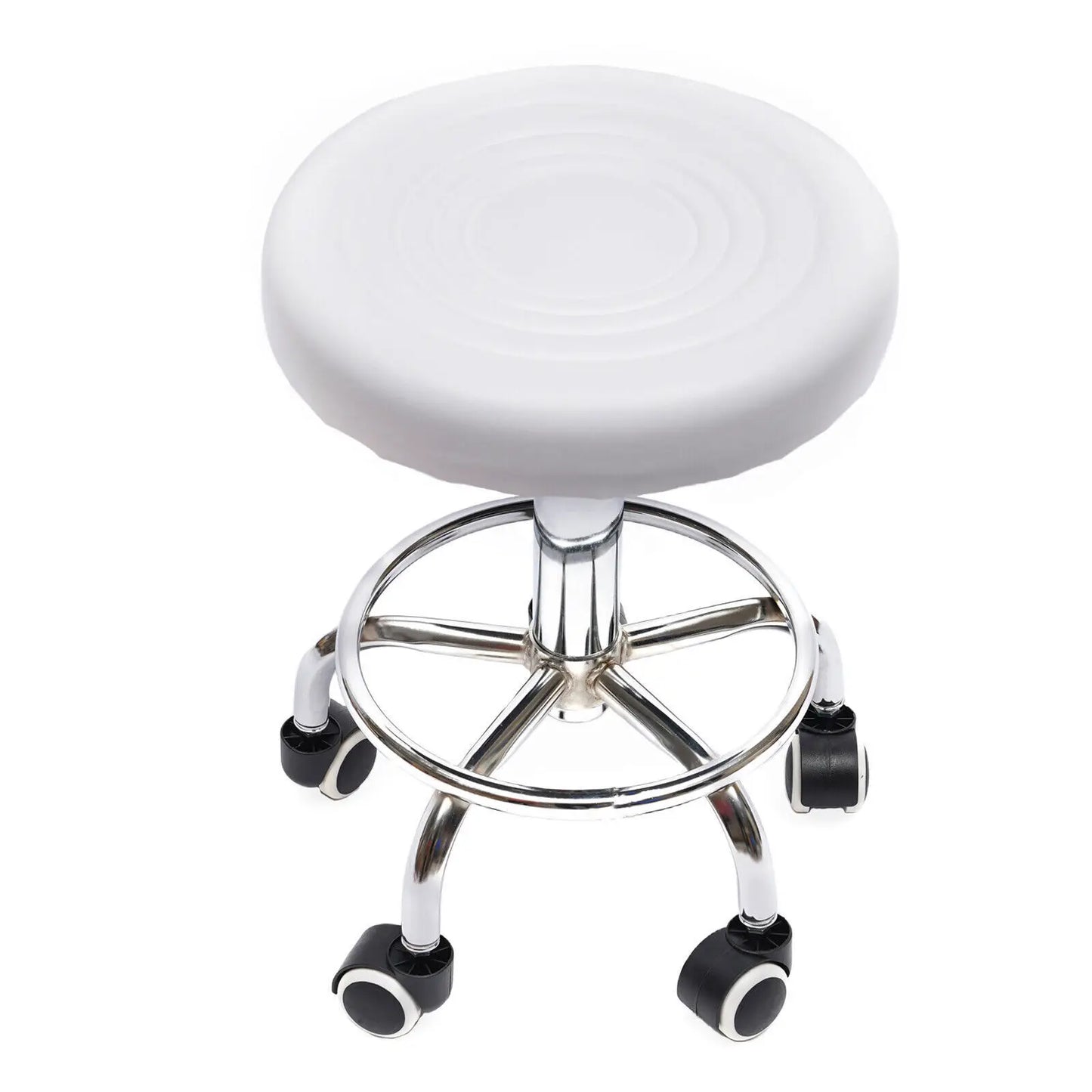 Hydraulic Rolling Stool Bar Seat Rolling Chair Height Adjustable Salon Stool Seat for Hair Beauty, Spa Salon Waiting Stool Seat