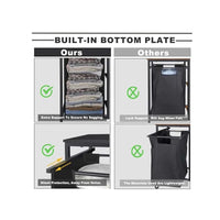 Pull-Out Laundry Basket with Shelf and  three Shelf,Laundry Basket Organizer Section with Removable Laundry Bags for clothes