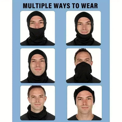 Unisex Balaclava, Winter Ski Mask, Motorcycle Face Mask, Winter Balaclava, Black