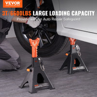 VEVOR Jack Stands 3/6 Ton (6000/12000 lbs) Capacity Car Jack Stands Double Locking Adjustable Height for lifting SU Pickup Truck
