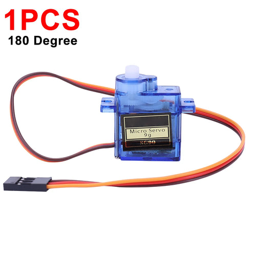 1-100pcs SG90 9G Micro Digital Servo Motor 180/360° Fixed-Wing Micro Gear Servo Motor for Rc Helicopter Toy Airplane Aircraft