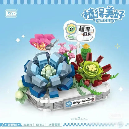 LOZ Flower Bouquet Building Blocks Kit DIY Flowers Block Toys Set Valentine's Day Rose Bricks Set Gift for Girls Friends adults