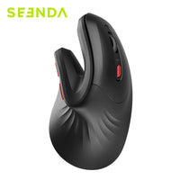 SEENDA Ergonomic Mouse with Jiggler Wireless Dual Mode Vertical Mouse for Computer PC Laptop Mac Windows Reduces Wrist Strain