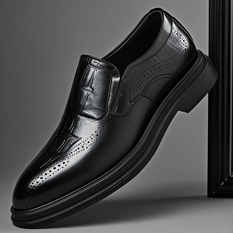 Men's Casual Business Formal Leather Oxfords Shoes Male Wedding Party Office Gentleman Shoes