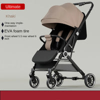 Two-way Baby Stroller can Sit or Lie Down Newborn Baby Stroller Simple Folding Ultra-lightweight Shock-absorbing Wheels