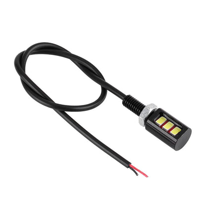 1 Pair License Number Plate Screw Bolt Light Energy Saving LED License Number Plate Light for 12V Car Motorcycle