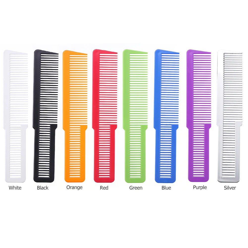 Hairdressing Carbon Fiber Anti-static Comb Wide Tooth Haircut Hair Trimmer Comb Hair Brushes Girls Ponytail Comb