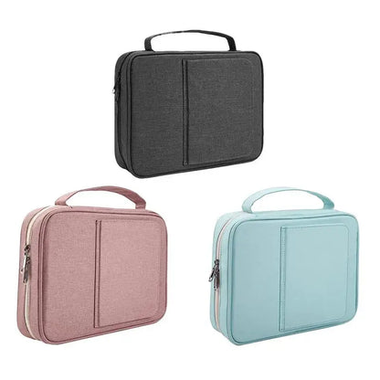 Large Bible Cover Travel Files Card Folder Holder Tool Case Handbag Storage Bag Tickets File Organizer Easy Gripping To Hold