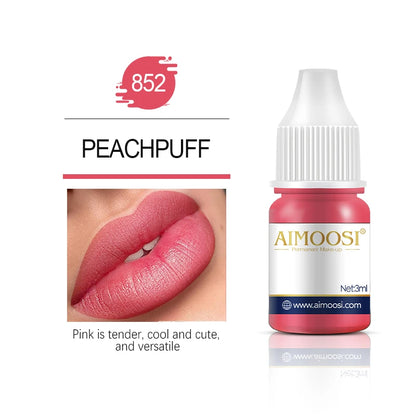 Tattoo Ink Nano Pigment Milkly Colors For Semi Permanent MakeUp Sets Tint Eyebrow Eyeliner Lips Beauty 3ml Microblading Pigments