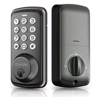 ZOMOSS Smart Keypad Door Lock,Digital Code Keyless Entry With Anti-Peeking Password, Auto Lock, And Easy Installation
