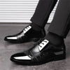 Men's Dress Shoes Business Oxfords Patent Leather Dress Shoes Classic Loafers Formal Derby Shoes For Men