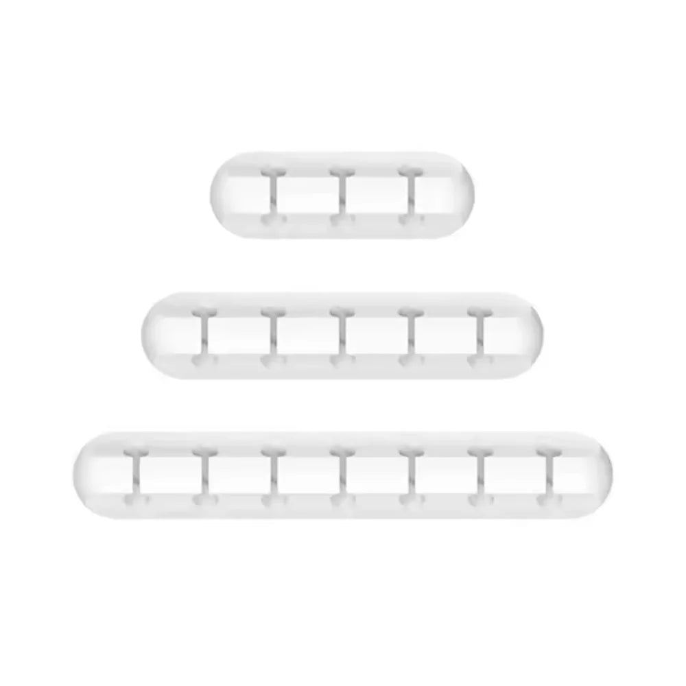 NNBILI 2024 New USB Cable Organizer Self-adhesive Cable Clips Silicone Fixer Wire Management for Home Car Interior Accessories
