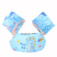Kids Swim Vest Cartoon Water Wings Arm Floaties Children Life Vest Sea Pool Safety Swim Aid for Children Age 2 to 6 Years Old