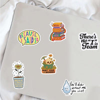 50PCS Sarcastic Sticker Aesthetic Kawaii Scrapbook Graffiti Decoration Laptop Luggage Phone Skateboard  Waterproof DIY Sticker