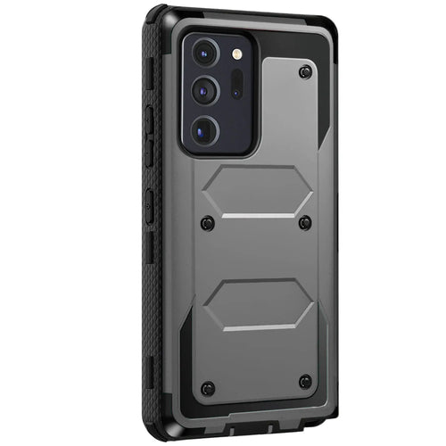 For Samsung Galaxy Note 20/Note 20 Ultra 5G Phone Case Shockproof Protective Heavy Duty Rugged Hybrid Cover Gray
